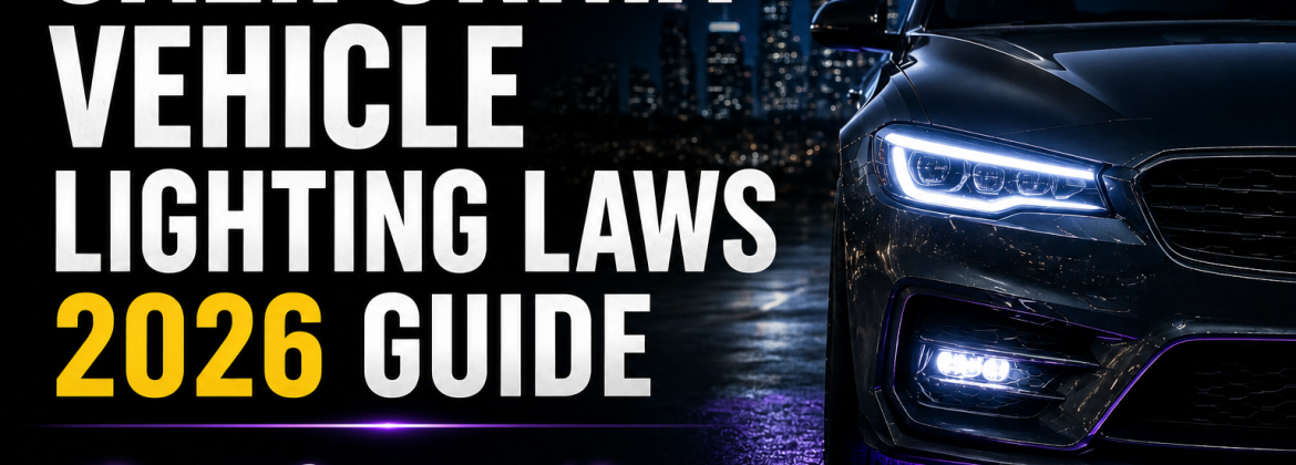 California vehicle lighting laws 2026