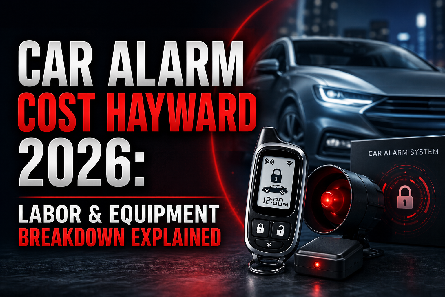 car alarm cost Hayward 2026